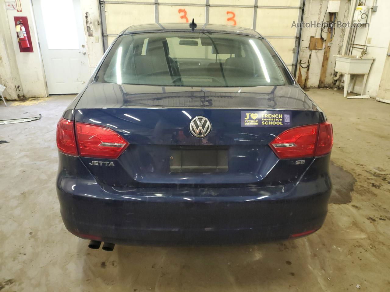 2014 Volkswagen Jetta Se Синий vin: 3VWD17AJ0EM210906