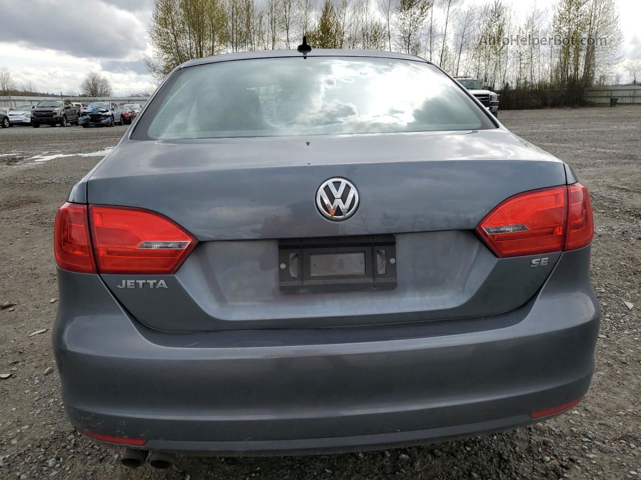 2014 Volkswagen Jetta Se Серый vin: 3VWD17AJ0EM284441