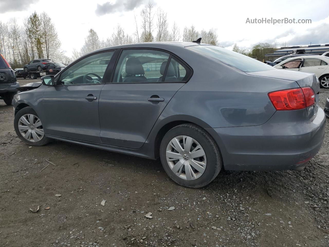 2014 Volkswagen Jetta Se Gray vin: 3VWD17AJ0EM284441