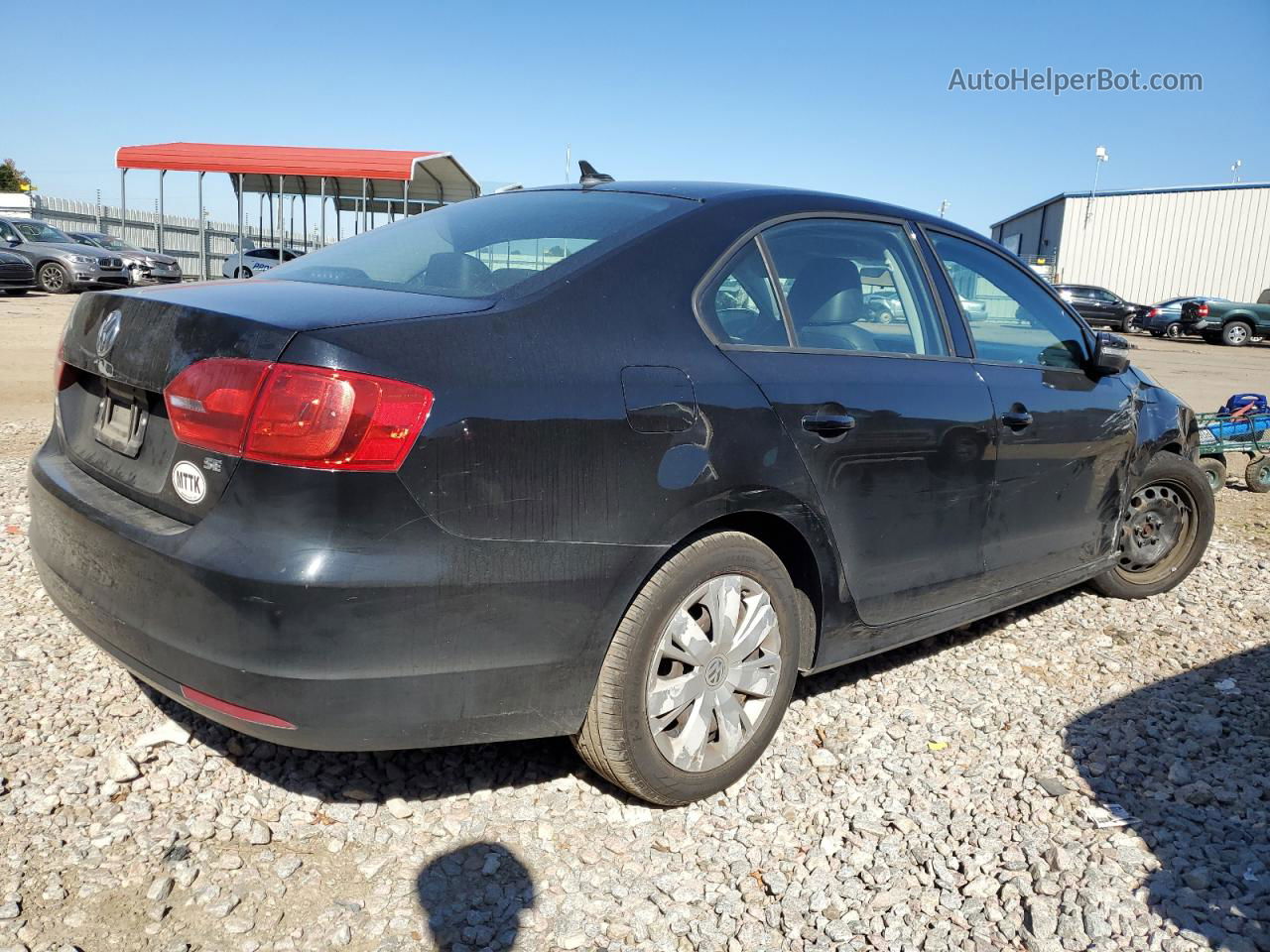 2014 Volkswagen Jetta Se Black vin: 3VWD17AJ0EM306860