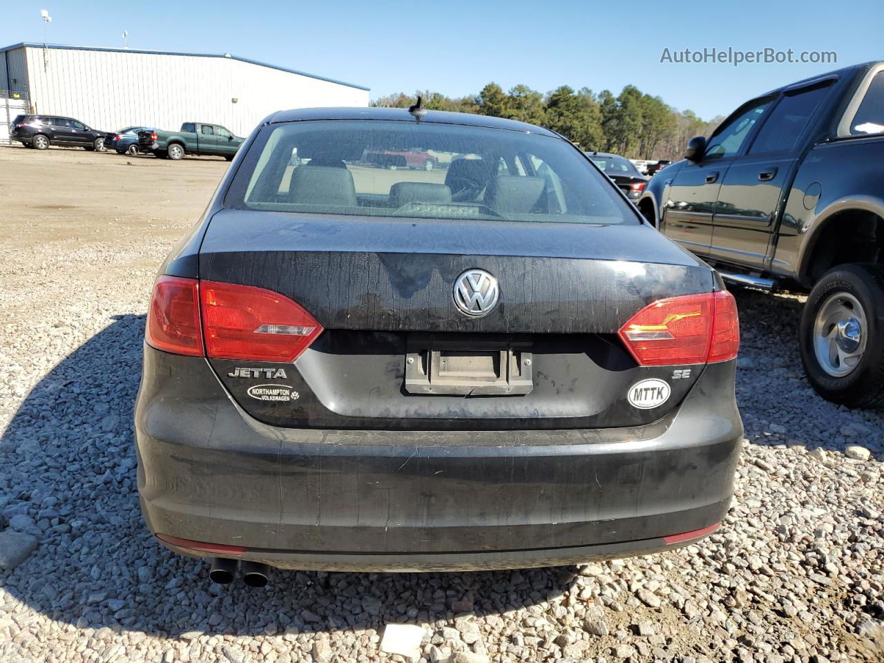 2014 Volkswagen Jetta Se Black vin: 3VWD17AJ0EM306860