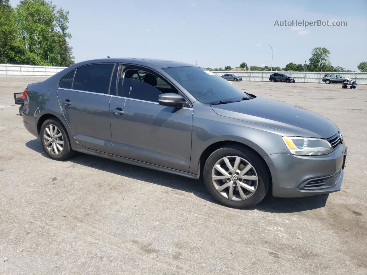 2014 Volkswagen Jetta Se Blue vin: 3VWD17AJ0EM371157