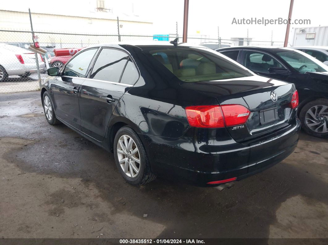 2014 Volkswagen Jetta 1.8t Se Black vin: 3VWD17AJ0EM385785