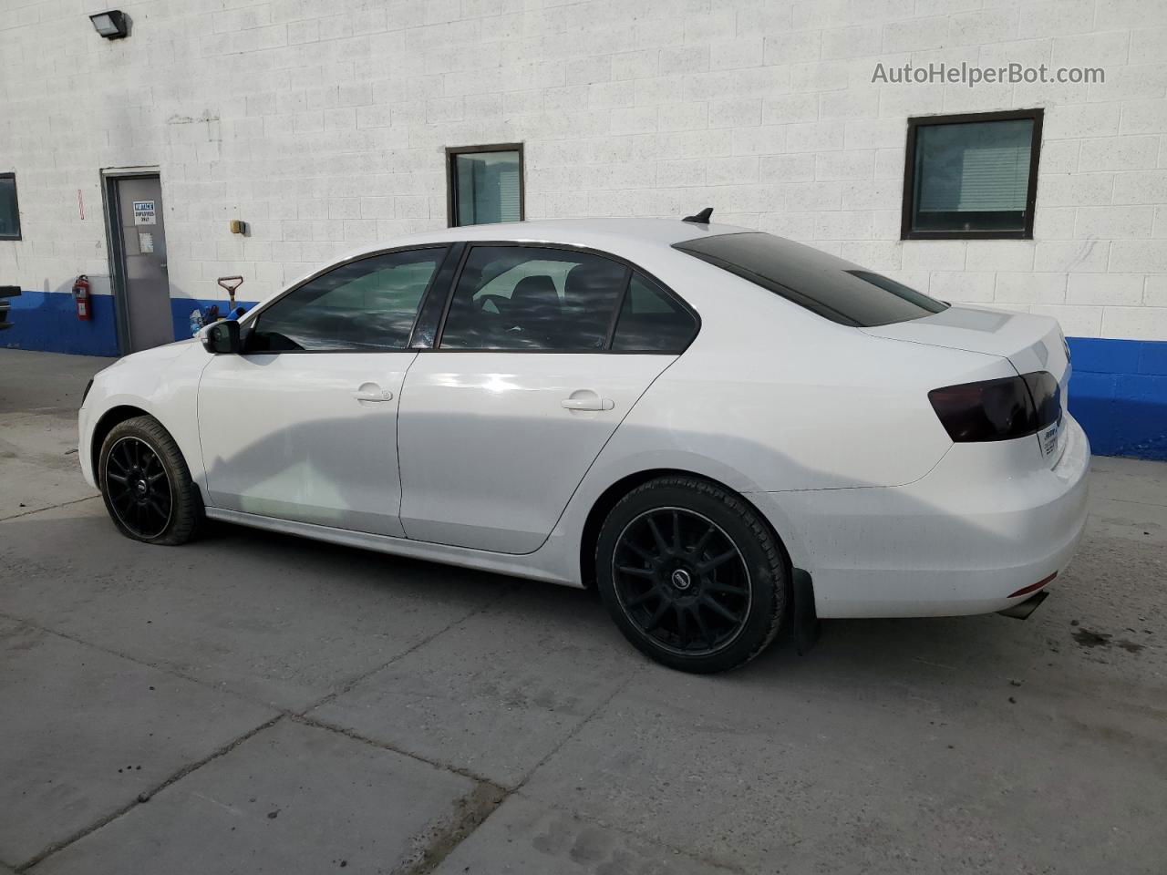 2014 Volkswagen Jetta Se White vin: 3VWD17AJ0EM390775