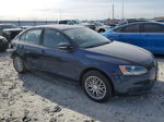 2014 Volkswagen Jetta Se Blue vin: 3VWD17AJ0EM396592