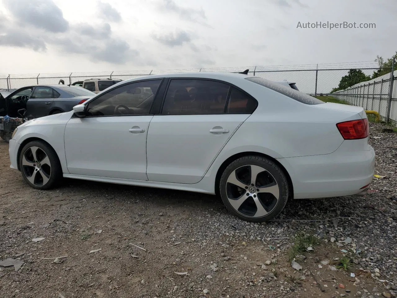 2014 Volkswagen Jetta Se White vin: 3VWD17AJ0EM417599