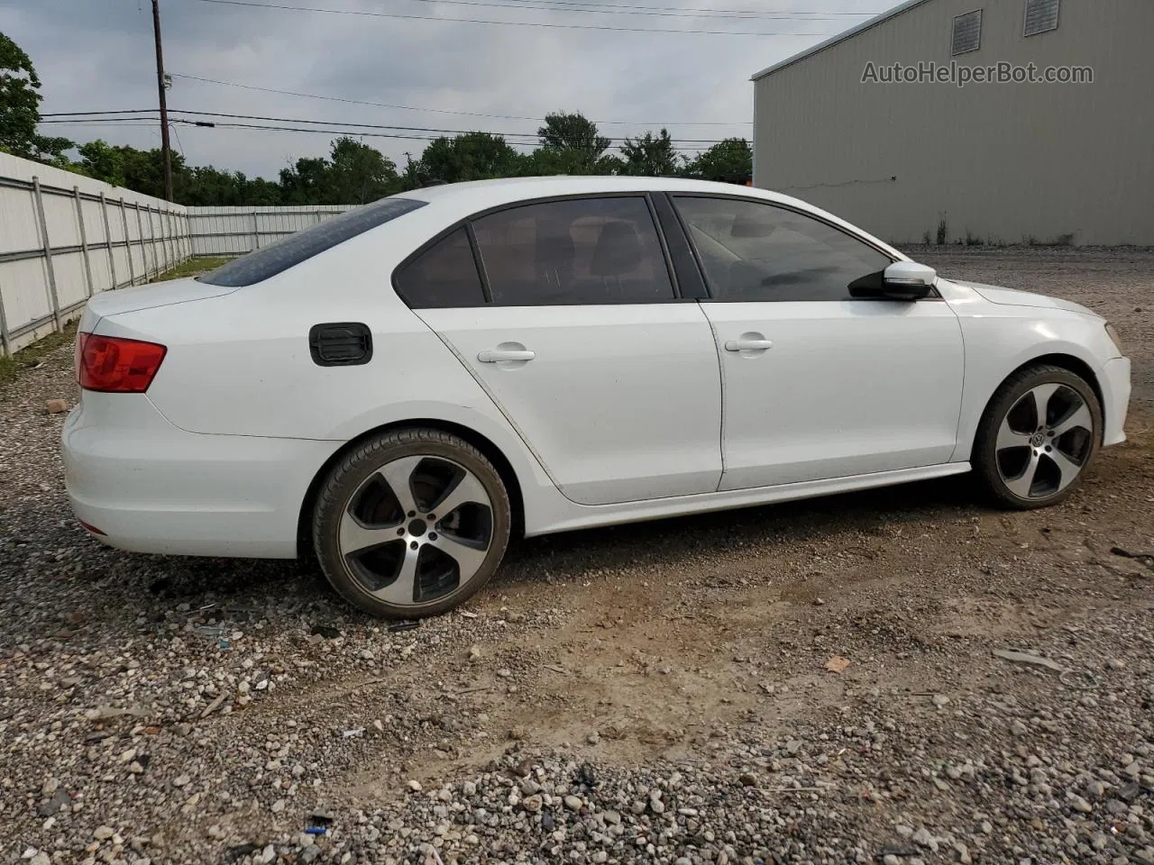 2014 Volkswagen Jetta Se White vin: 3VWD17AJ0EM417599