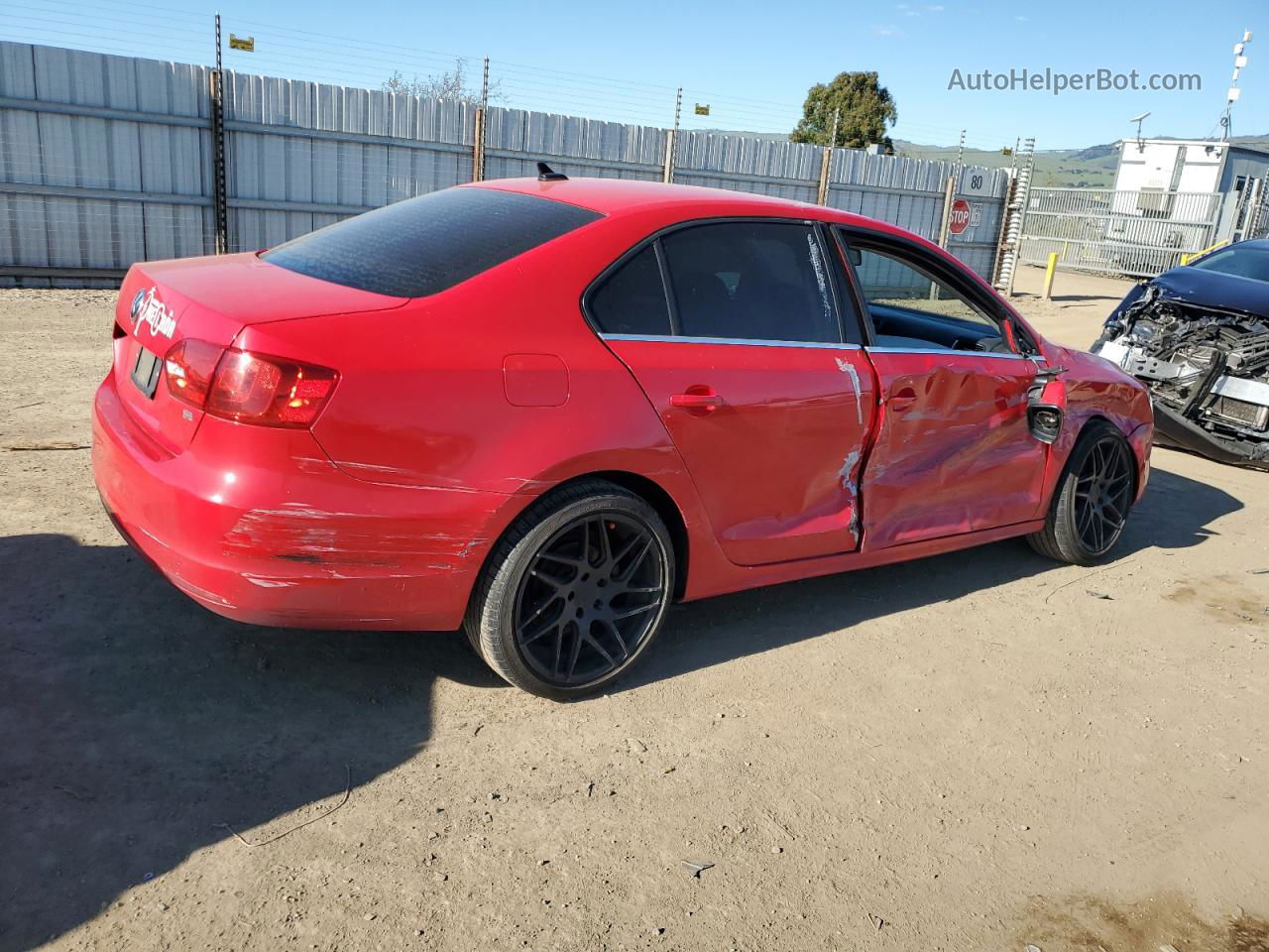 2014 Volkswagen Jetta Se Red vin: 3VWD17AJ0EM418462