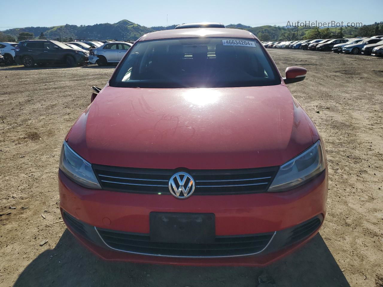 2014 Volkswagen Jetta Se Red vin: 3VWD17AJ0EM418462