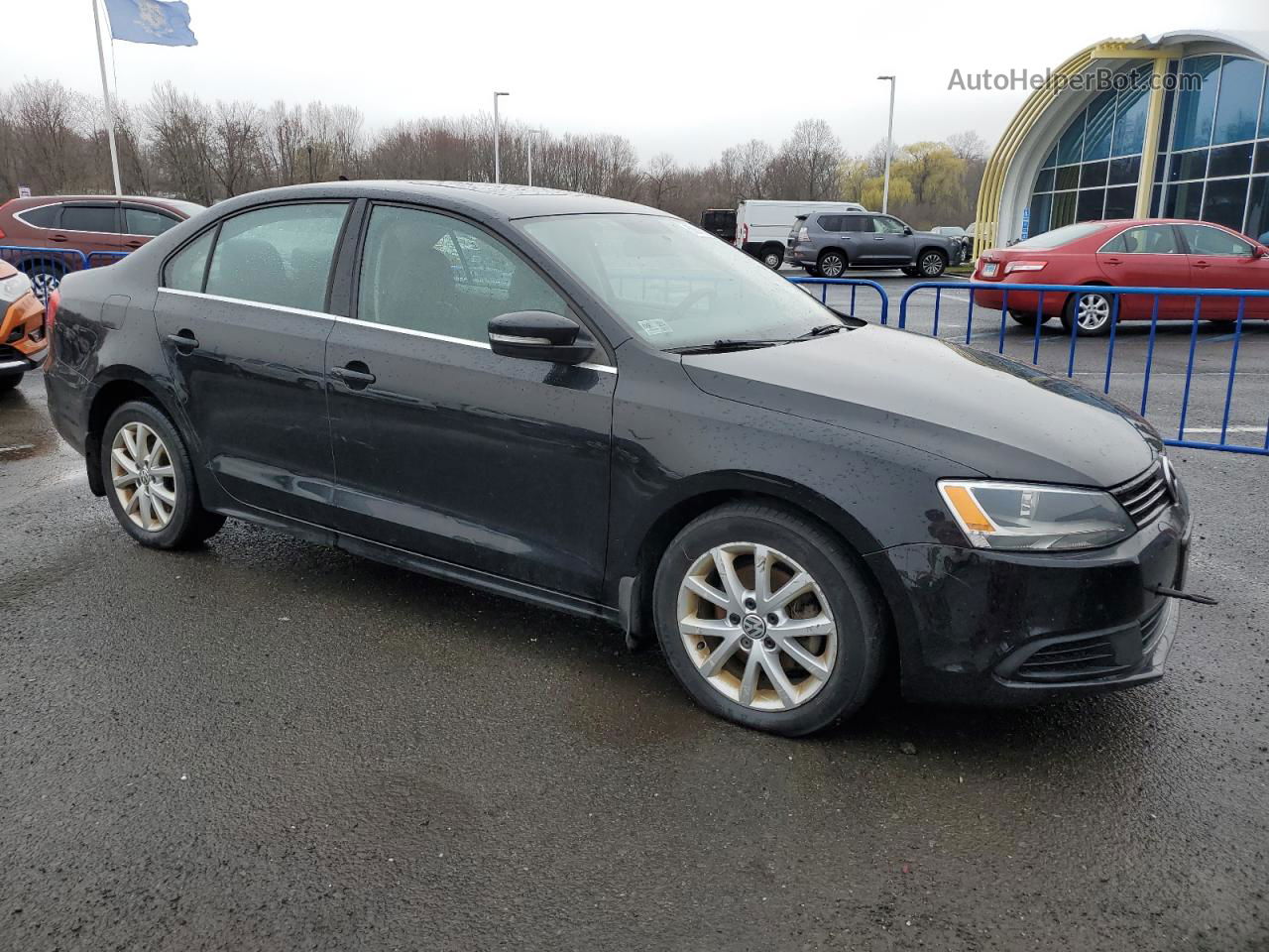 2014 Volkswagen Jetta Se Black vin: 3VWD17AJ0EM418963