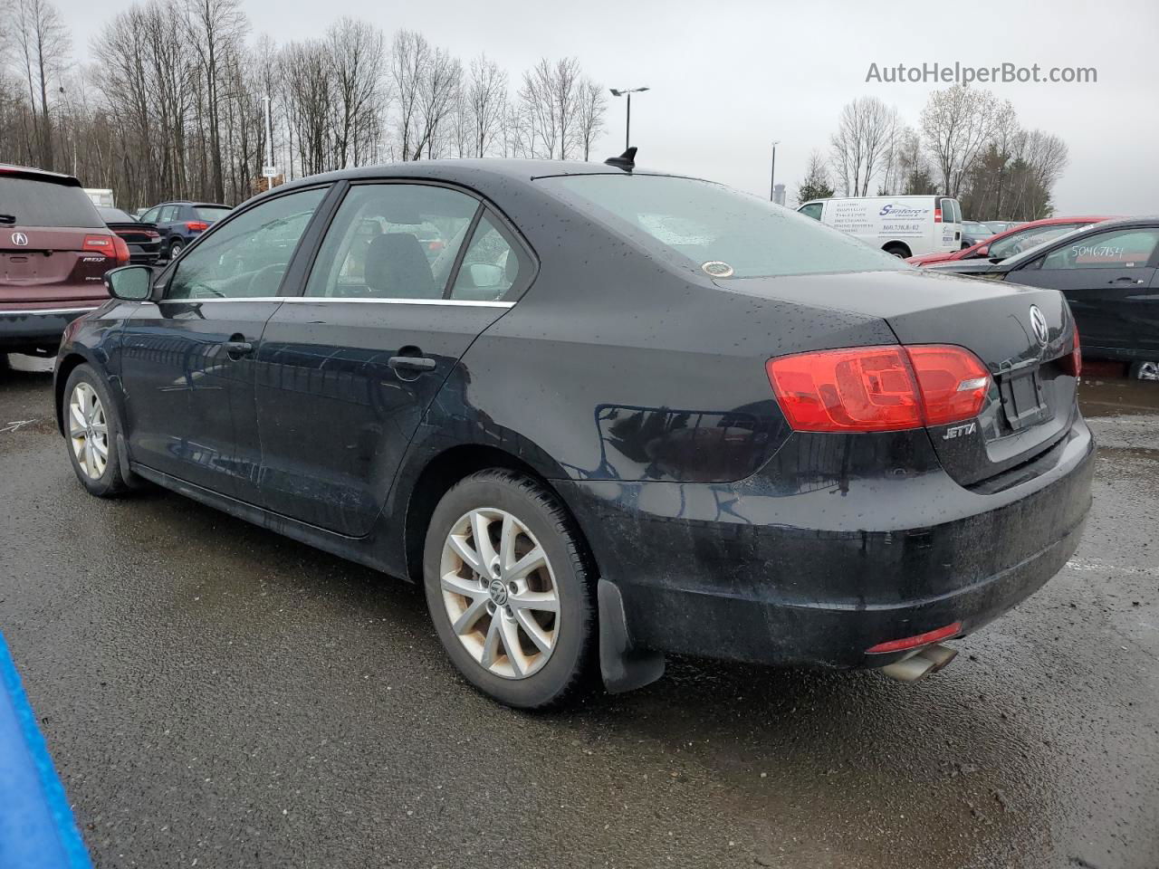 2014 Volkswagen Jetta Se Черный vin: 3VWD17AJ0EM418963