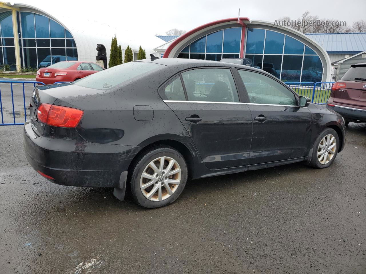 2014 Volkswagen Jetta Se Black vin: 3VWD17AJ0EM418963