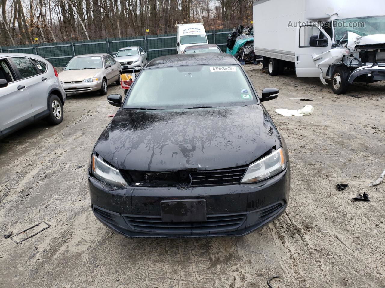 2014 Volkswagen Jetta Se Черный vin: 3VWD17AJ0EM419997