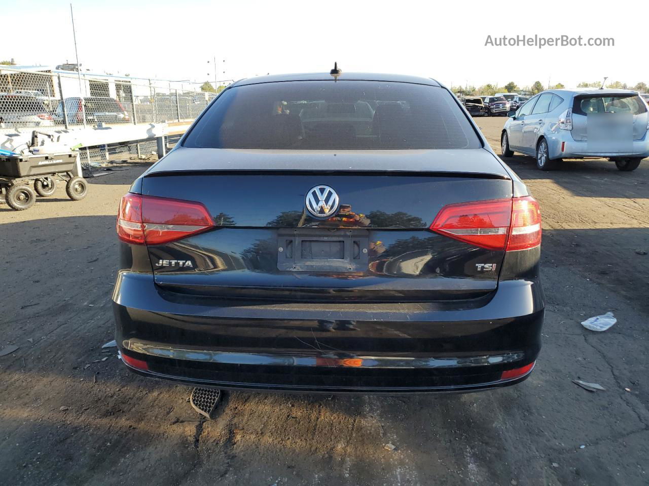 2015 Volkswagen Jetta Se Black vin: 3VWD17AJ0FM203312