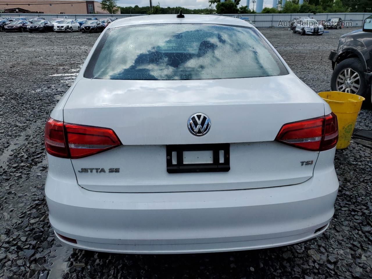 2015 Volkswagen Jetta Se Белый vin: 3VWD17AJ0FM210728