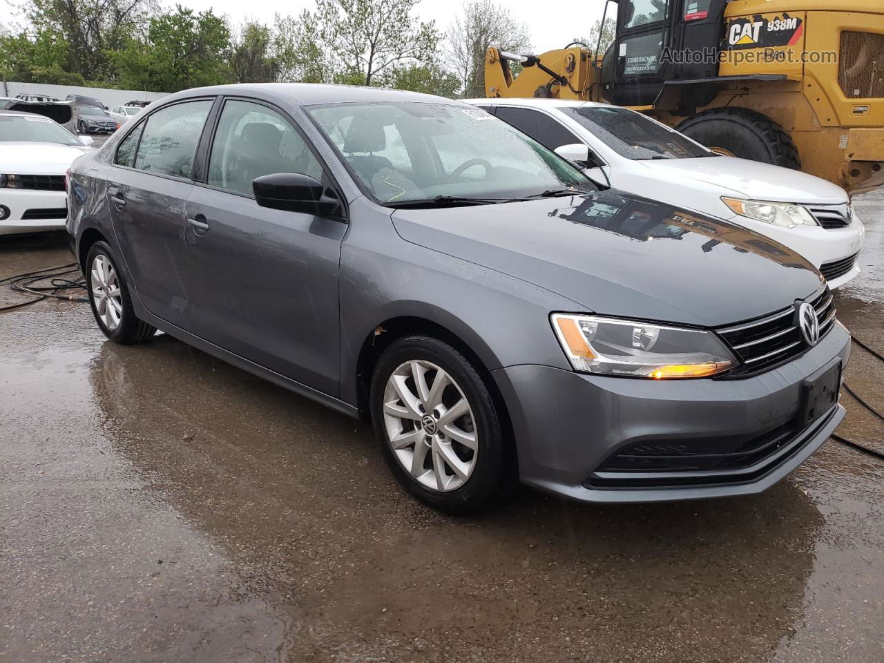 2015 Volkswagen Jetta Se Gray vin: 3VWD17AJ0FM268192