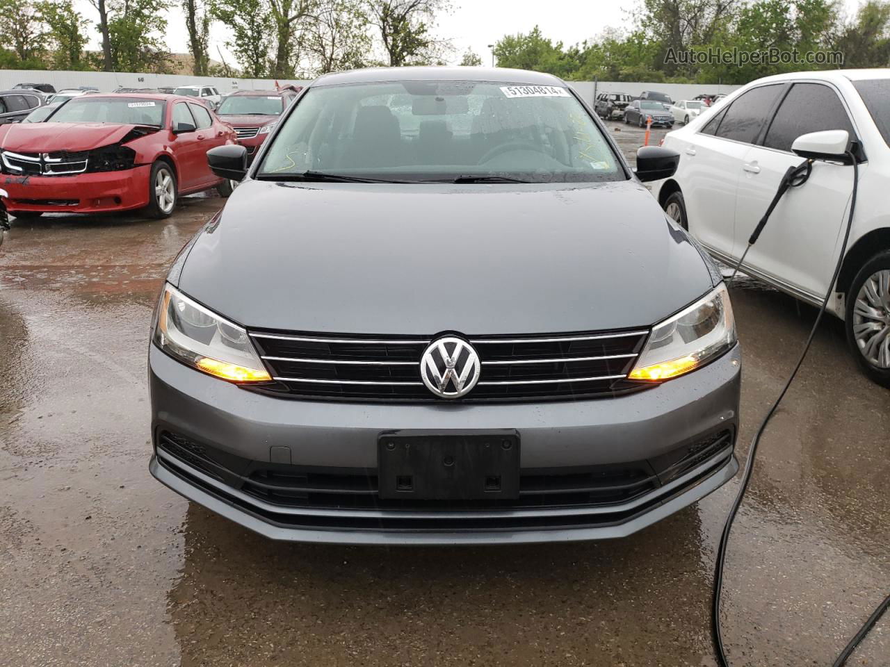 2015 Volkswagen Jetta Se Gray vin: 3VWD17AJ0FM268192