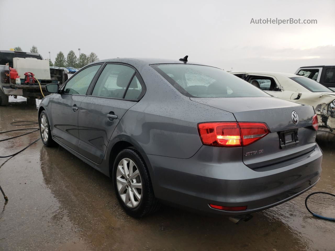 2015 Volkswagen Jetta Se Gray vin: 3VWD17AJ0FM268192