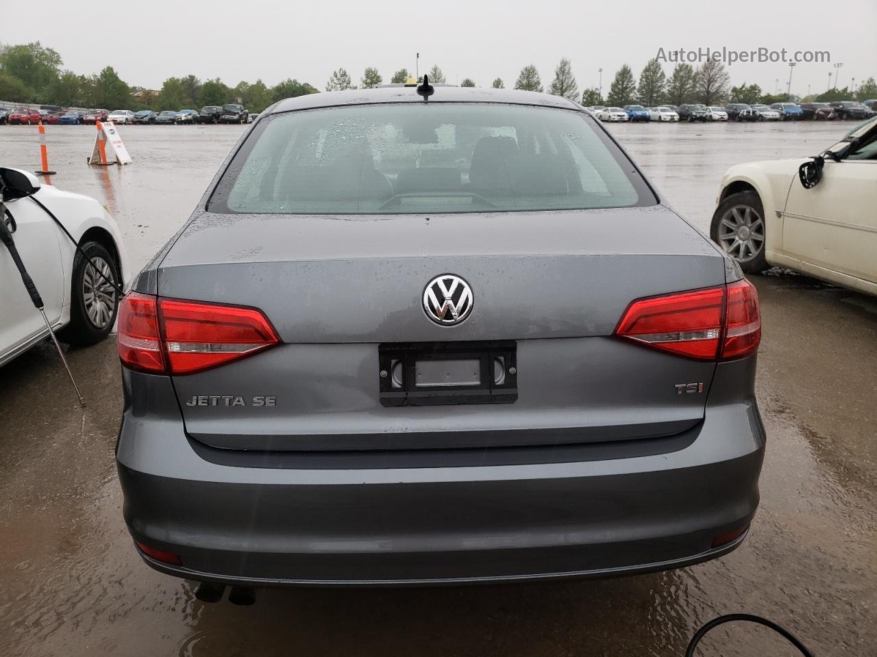 2015 Volkswagen Jetta Se Gray vin: 3VWD17AJ0FM268192
