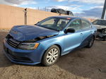 2015 Volkswagen Jetta Se Синий vin: 3VWD17AJ0FM290869