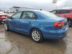 2015 Volkswagen Jetta Se Blue vin: 3VWD17AJ0FM296770