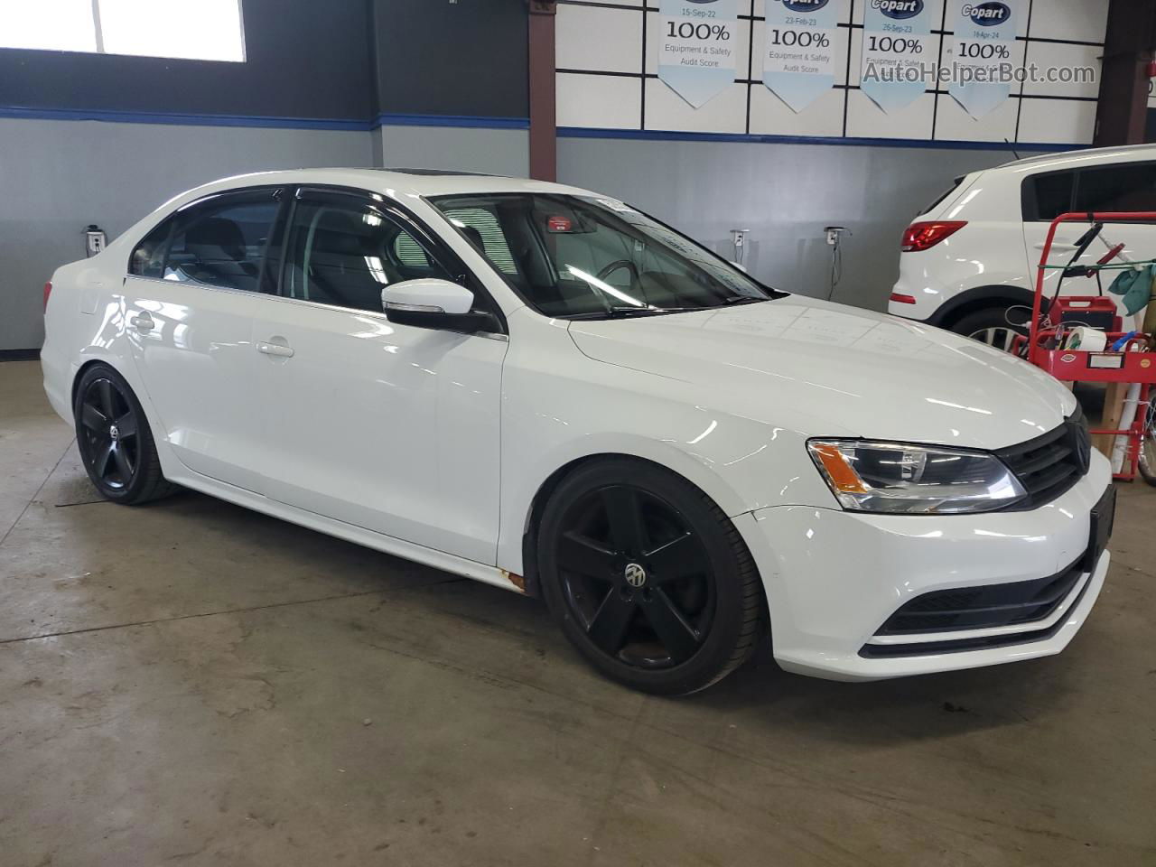 2015 Volkswagen Jetta Se White vin: 3VWD17AJ0FM297708