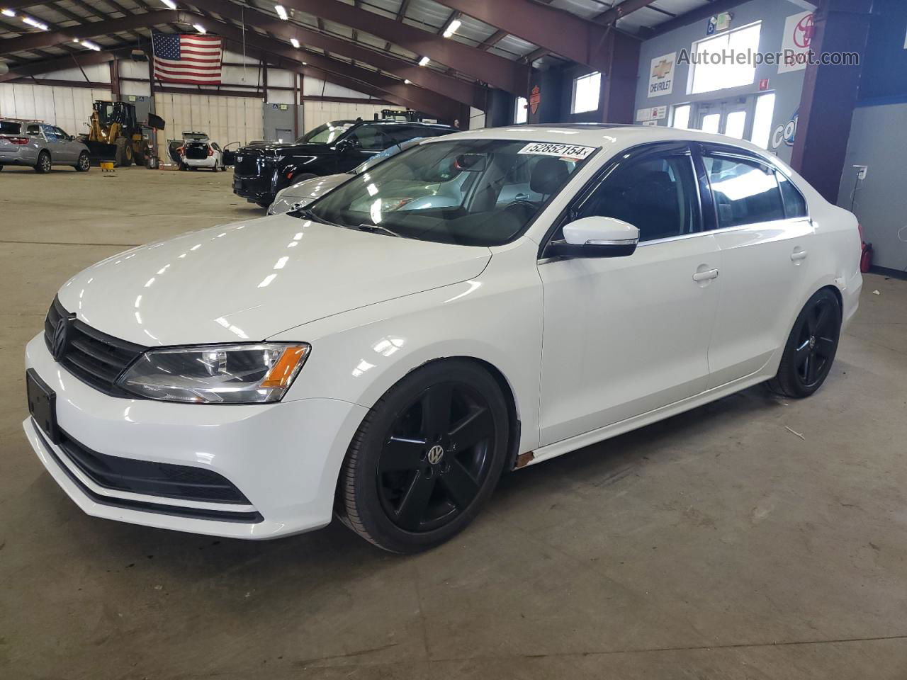 2015 Volkswagen Jetta Se White vin: 3VWD17AJ0FM297708