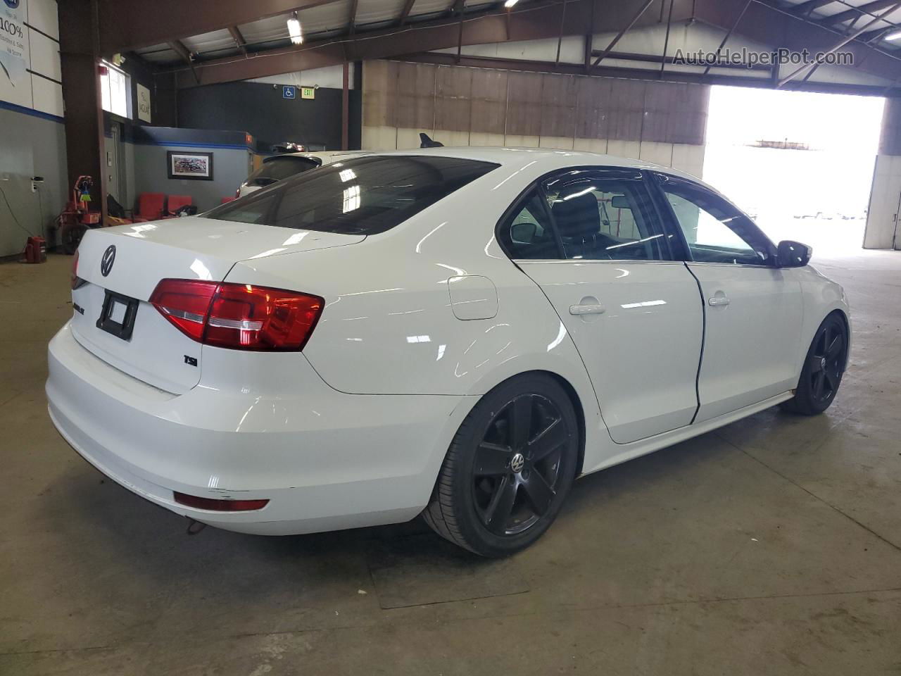 2015 Volkswagen Jetta Se White vin: 3VWD17AJ0FM297708