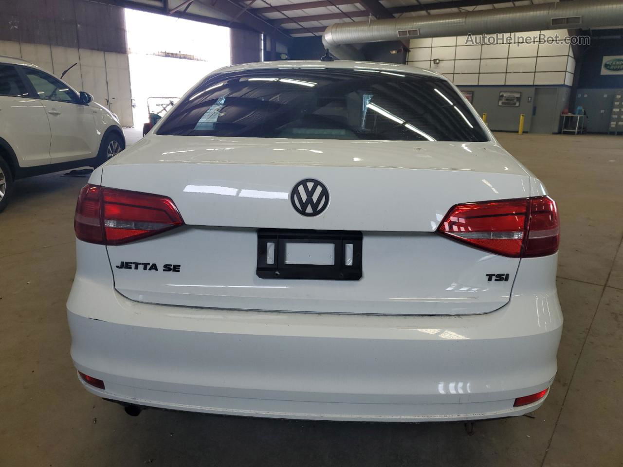 2015 Volkswagen Jetta Se White vin: 3VWD17AJ0FM297708