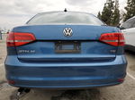 2015 Volkswagen Jetta Se Blue vin: 3VWD17AJ0FM326978