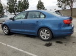 2015 Volkswagen Jetta Se Blue vin: 3VWD17AJ0FM326978