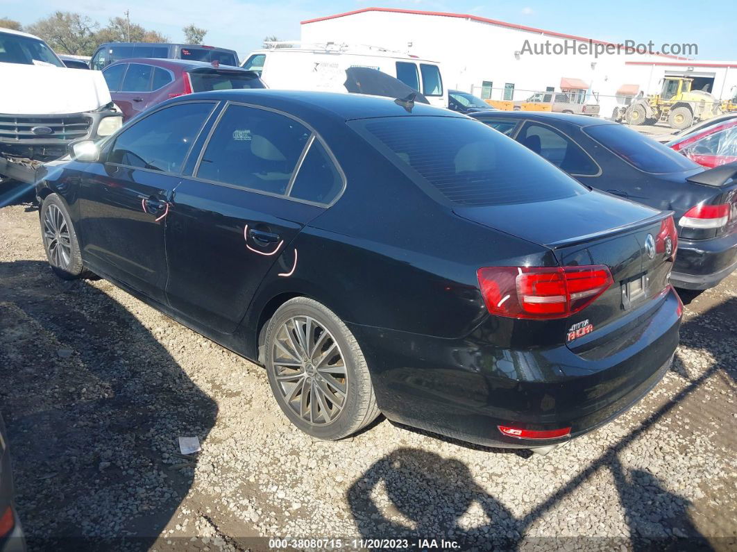 2016 Volkswagen Jetta 1.8t Sport Black vin: 3VWD17AJ0GM407884