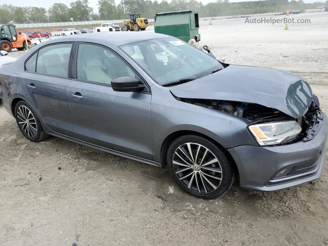 2016 Volkswagen Jetta Sport Gray vin: 3VWD17AJ0GM417413