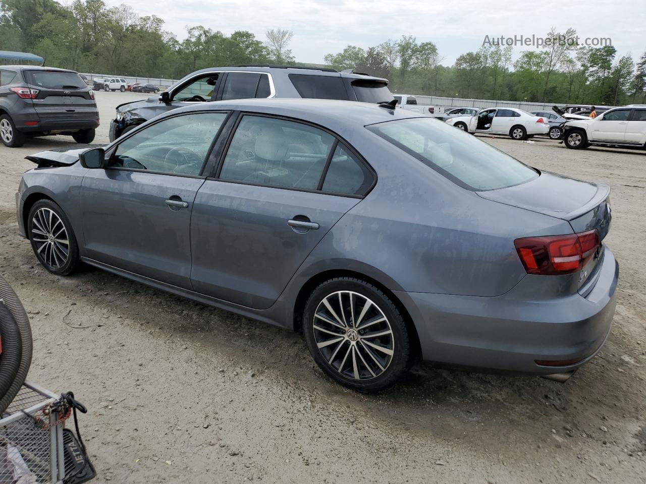 2016 Volkswagen Jetta Sport Gray vin: 3VWD17AJ0GM417413