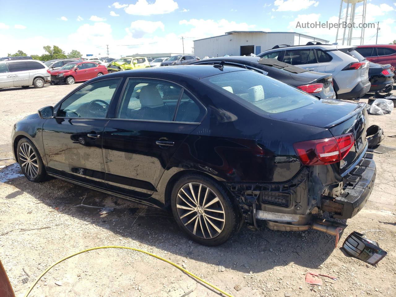 2016 Volkswagen Jetta Sport Black vin: 3VWD17AJ0GM418495