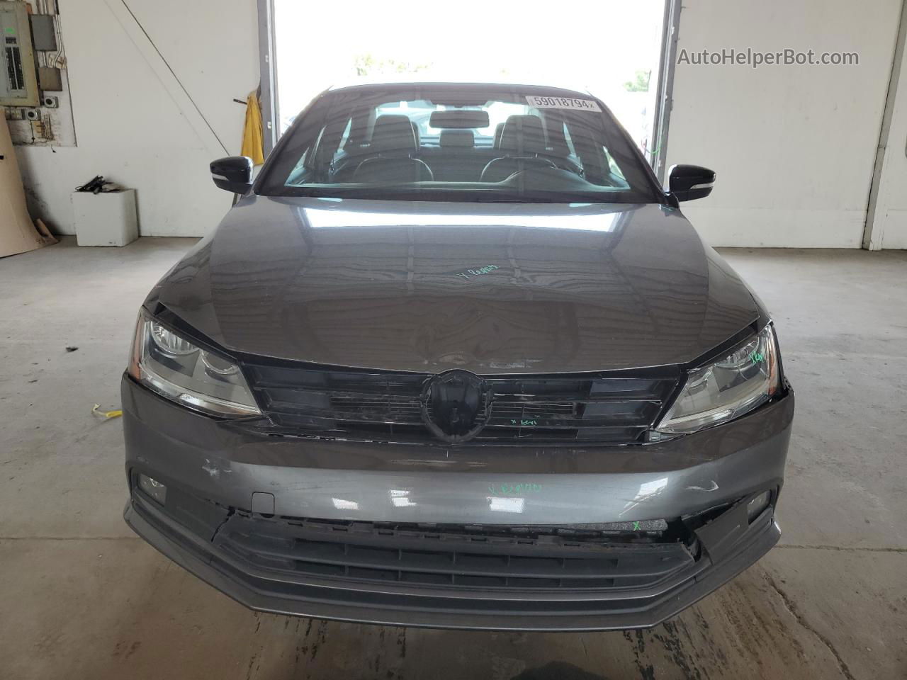 2018 Volkswagen Jetta Sport Gray vin: 3VWD17AJ0JM244063