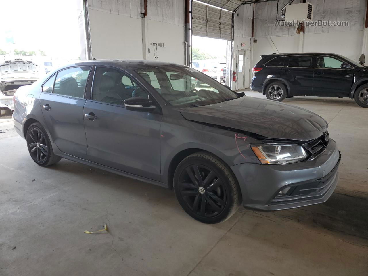 2018 Volkswagen Jetta Sport Gray vin: 3VWD17AJ0JM244063