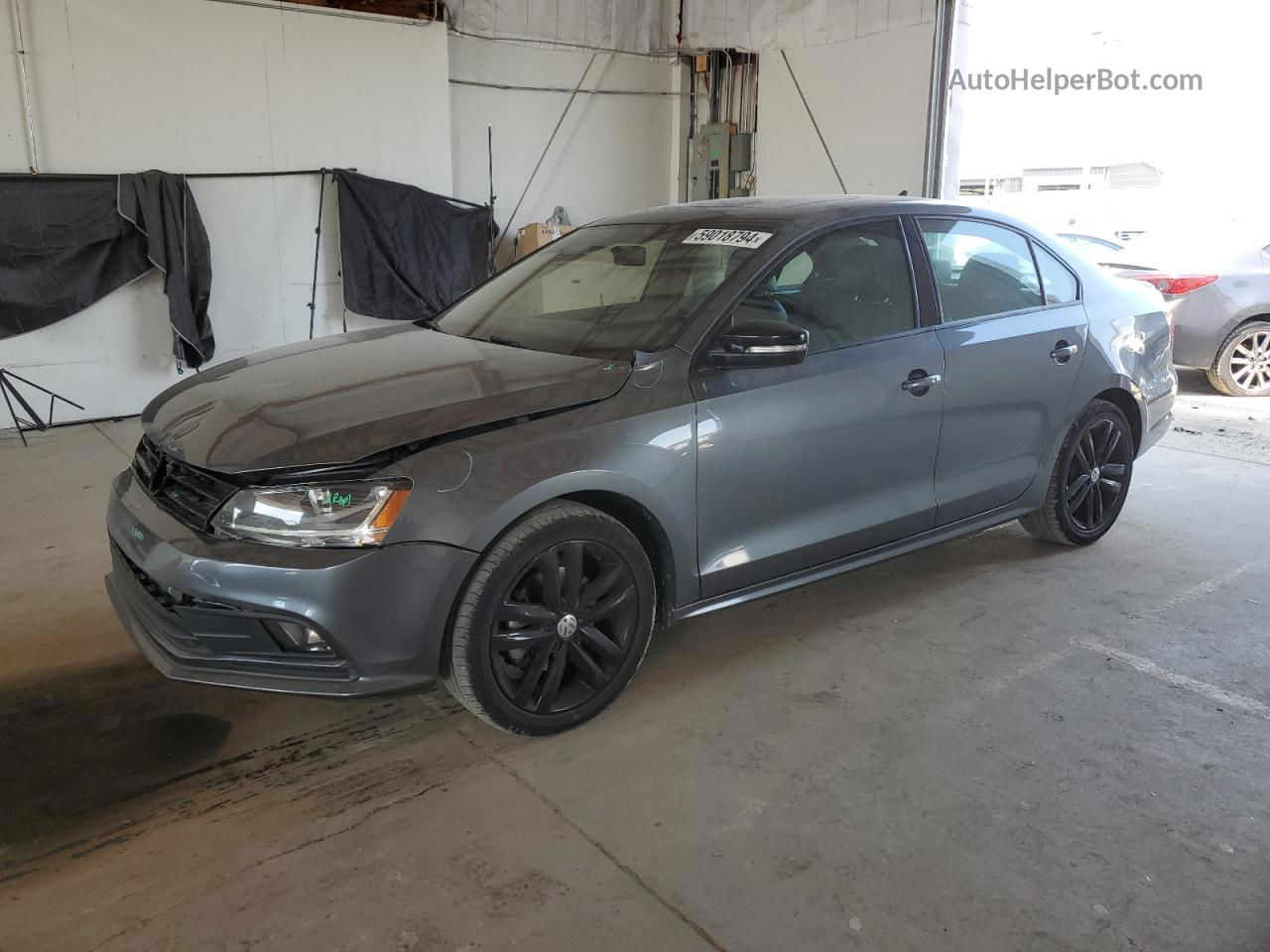 2018 Volkswagen Jetta Sport Gray vin: 3VWD17AJ0JM244063