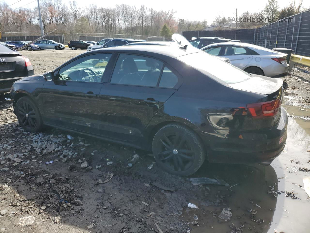 2018 Volkswagen Jetta Sport Black vin: 3VWD17AJ0JM252566