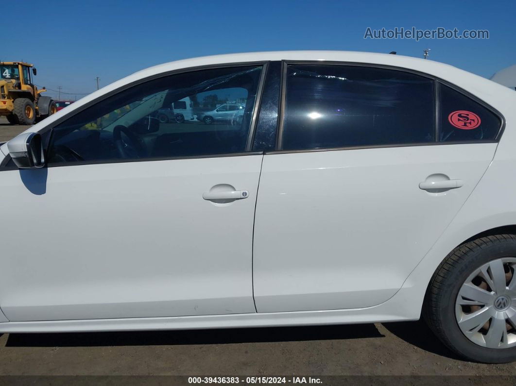 2014 Volkswagen Jetta 1.8t Se White vin: 3VWD17AJ1EM223972