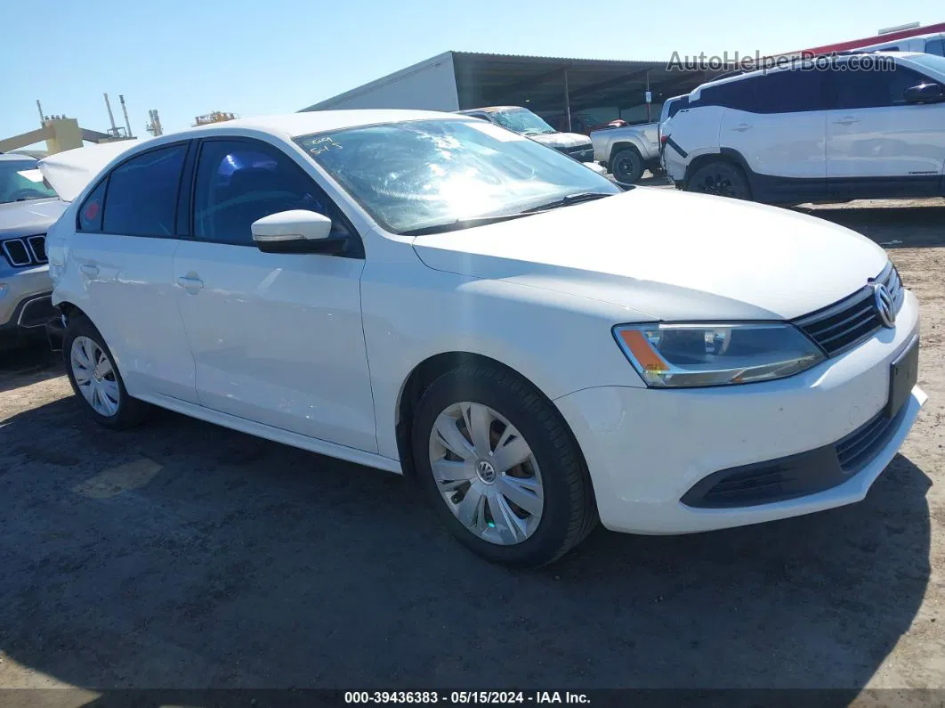 2014 Volkswagen Jetta 1.8t Se Белый vin: 3VWD17AJ1EM223972