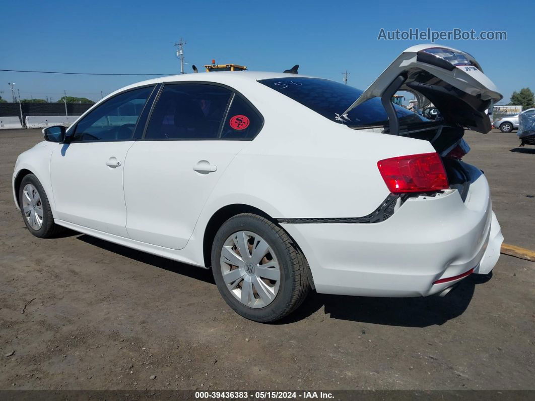 2014 Volkswagen Jetta 1.8t Se White vin: 3VWD17AJ1EM223972