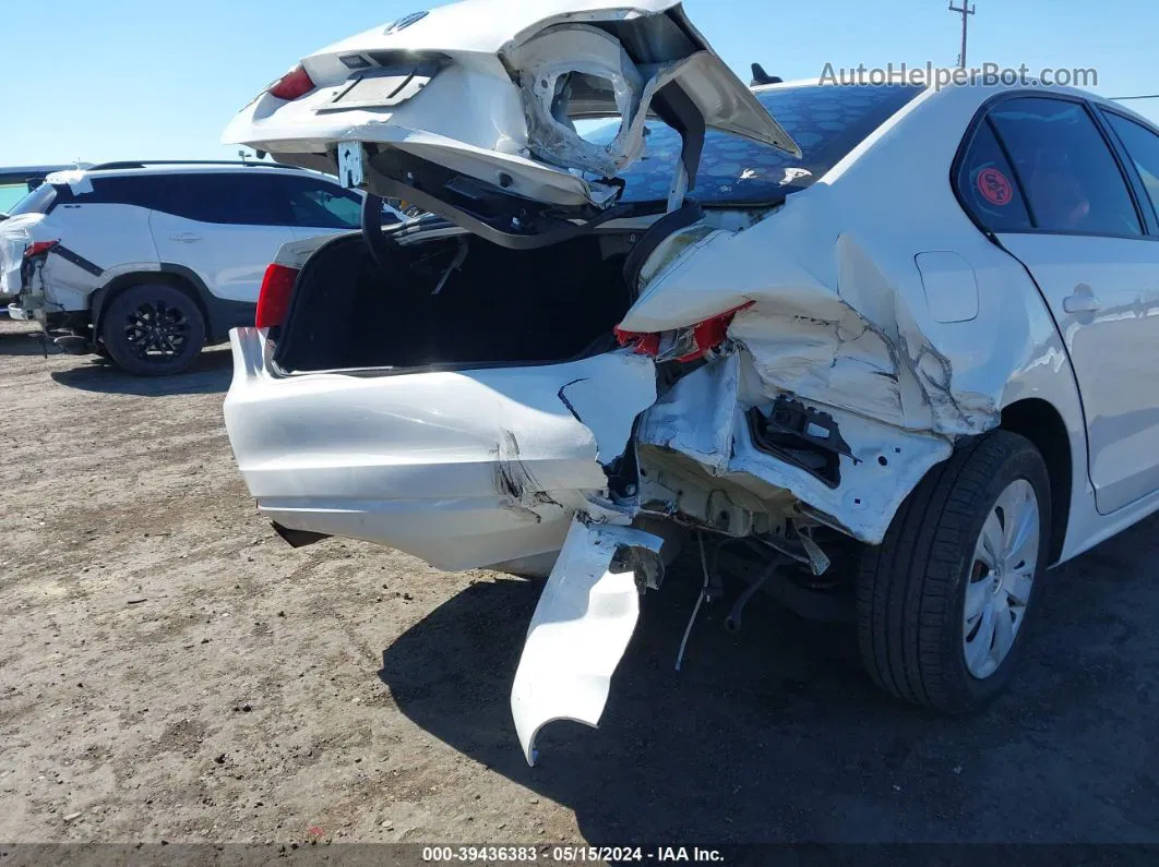 2014 Volkswagen Jetta 1.8t Se White vin: 3VWD17AJ1EM223972