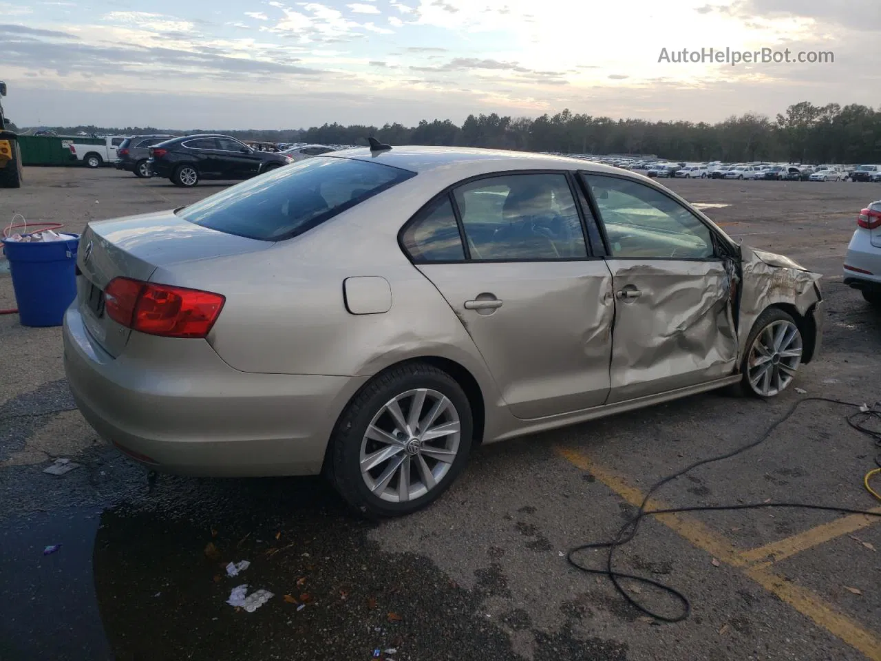 2014 Volkswagen Jetta Se Gold vin: 3VWD17AJ1EM262335