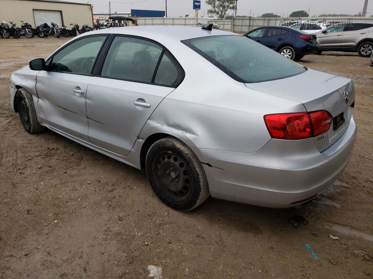 2014 Volkswagen Jetta Se Silver vin: 3VWD17AJ1EM298882