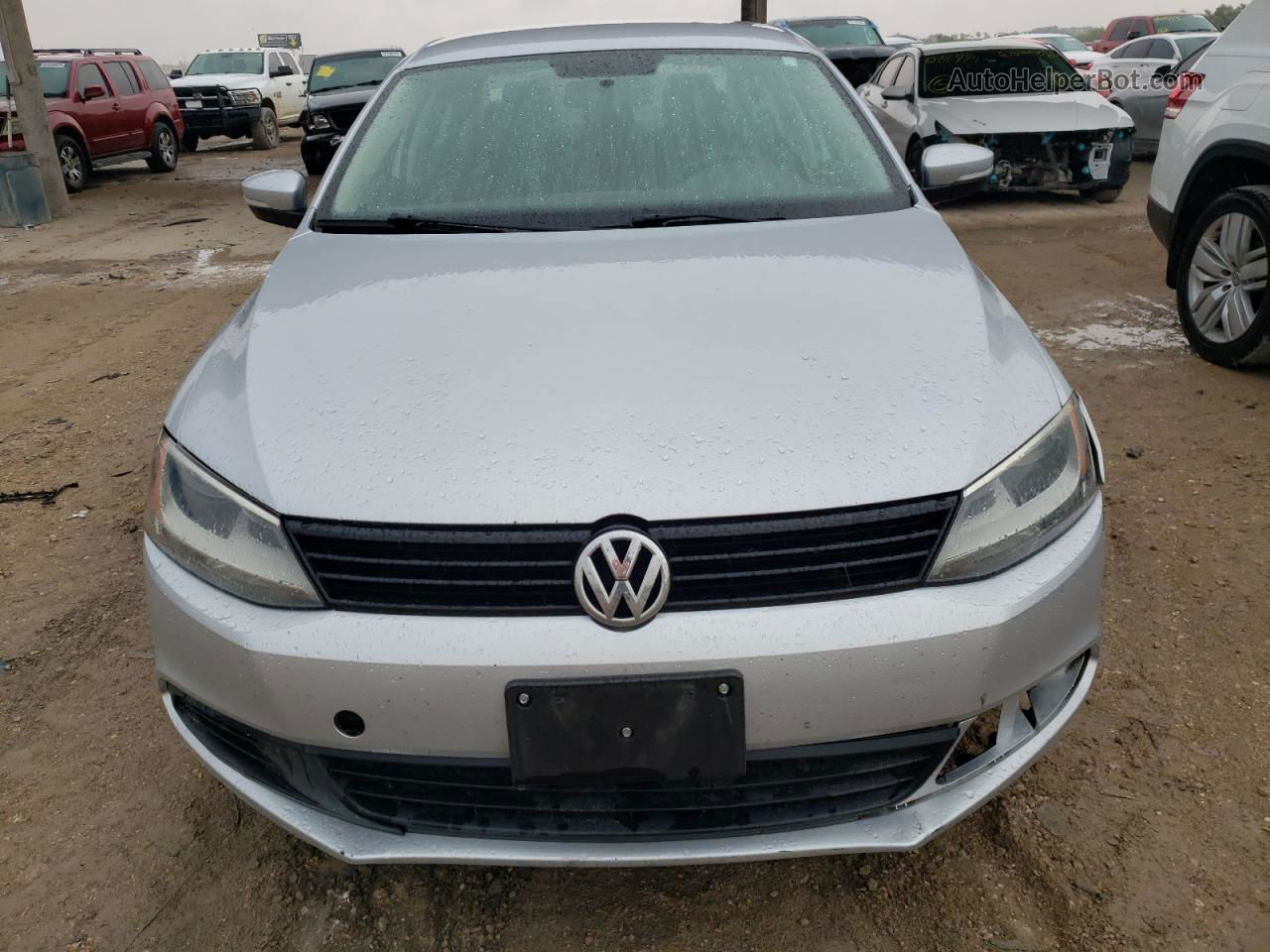 2014 Volkswagen Jetta Se Silver vin: 3VWD17AJ1EM298882