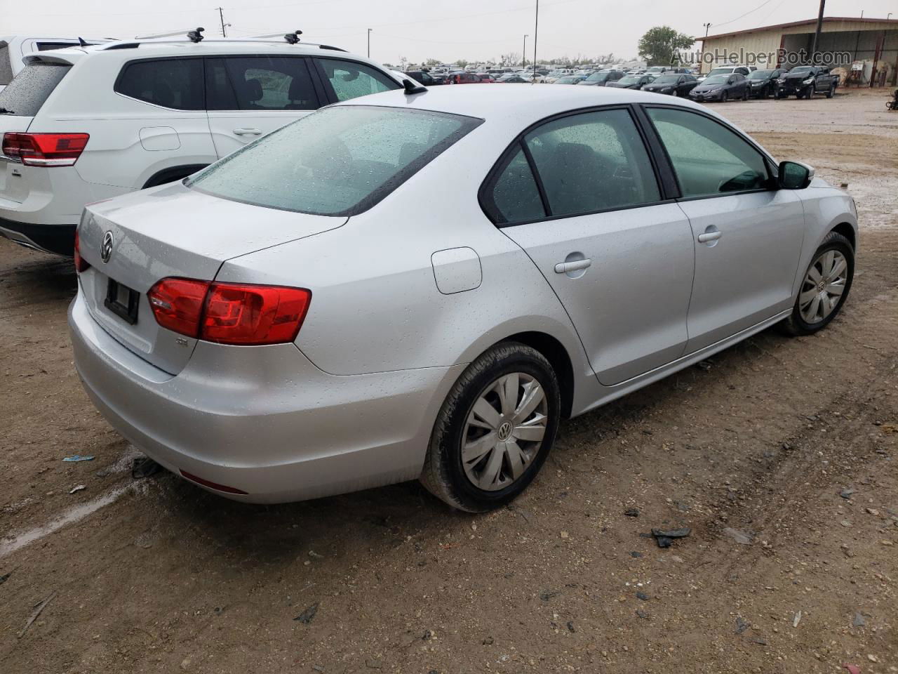 2014 Volkswagen Jetta Se Silver vin: 3VWD17AJ1EM298882