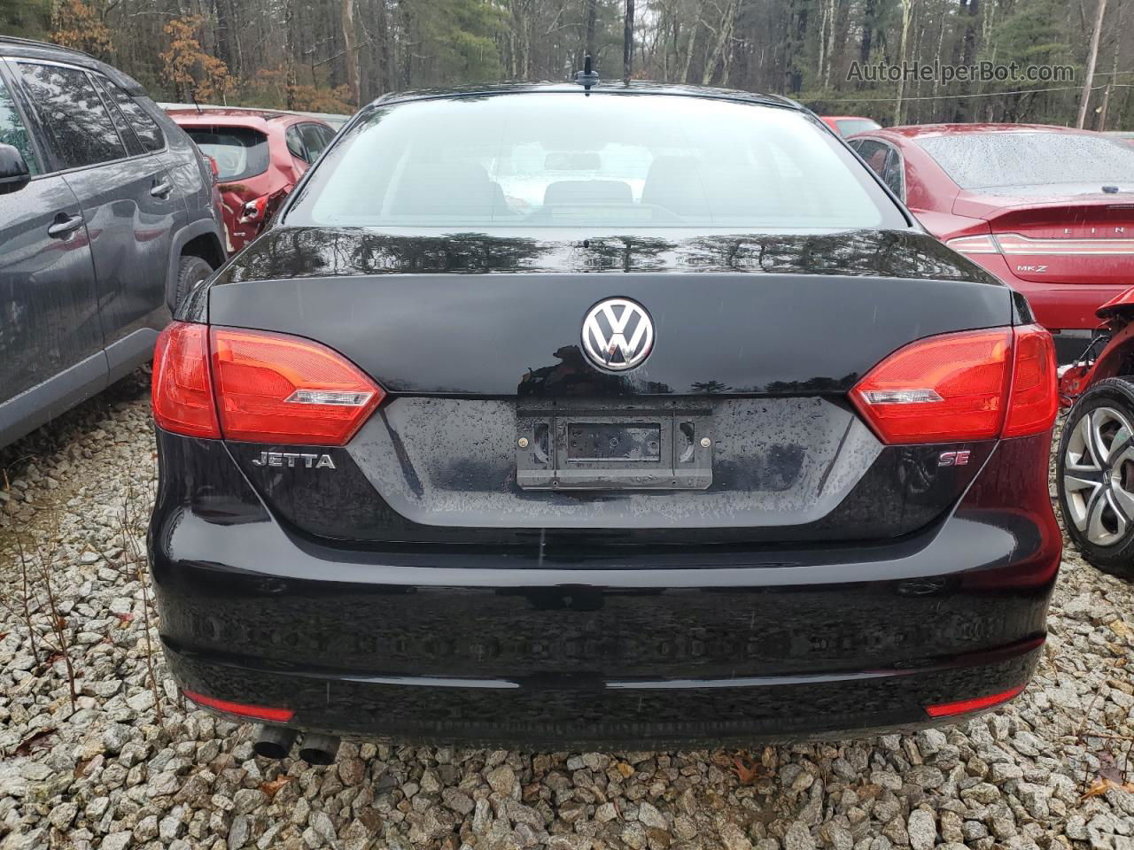 2014 Volkswagen Jetta Se Черный vin: 3VWD17AJ1EM319729