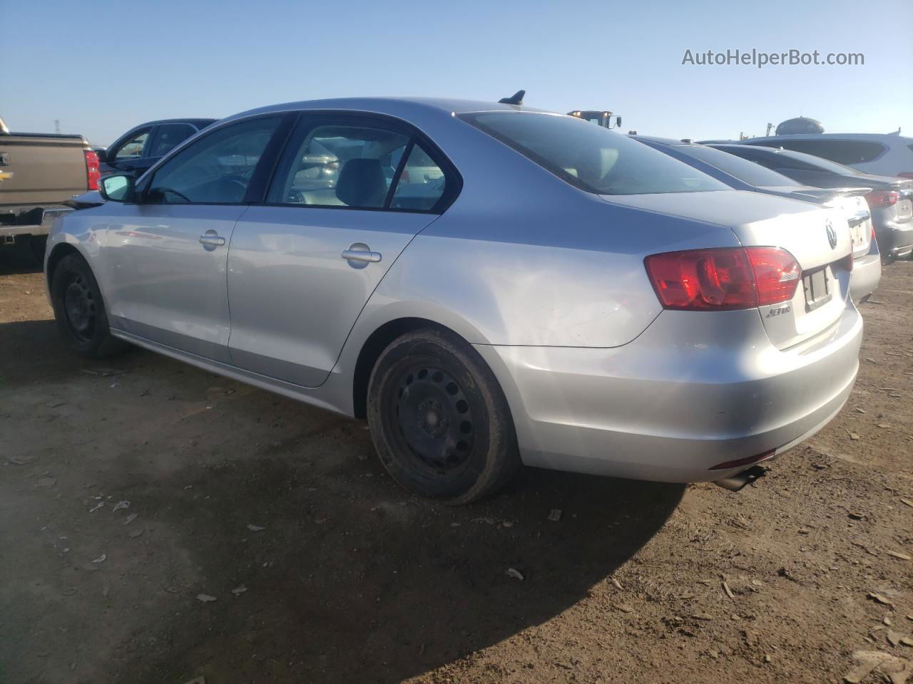 2014 Volkswagen Jetta Se Silver vin: 3VWD17AJ1EM360488