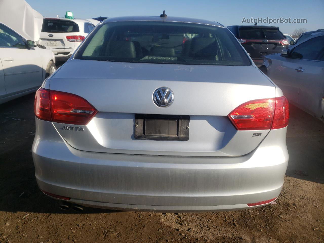 2014 Volkswagen Jetta Se Silver vin: 3VWD17AJ1EM360488